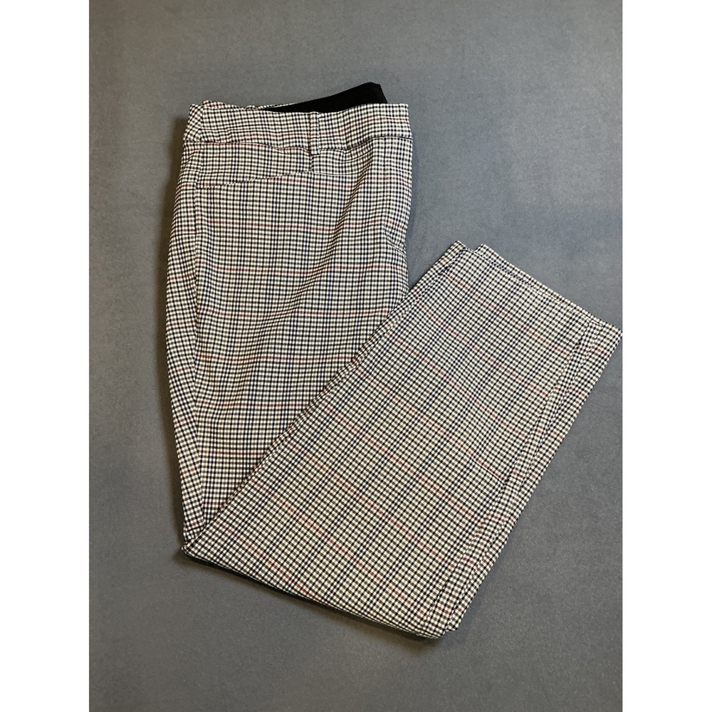 Lane Bryant Womens Dress Pants 18 Multicolor Glen Plaid Workwear Straight Leg